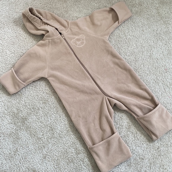 Lands End baby zip up fleece winter bunting 12-18m - Picture 10 of 10